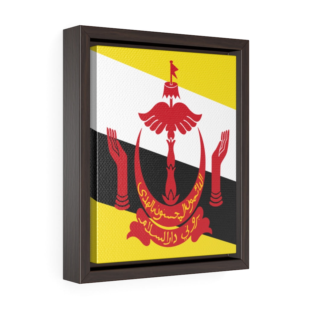 BRUNEI Vertical Framed Premium Gallery Wrap Canvas