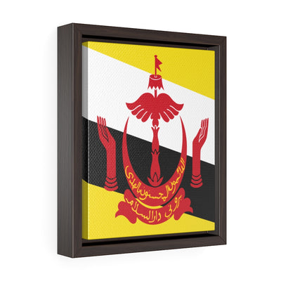 BRUNEI Vertical Framed Premium Gallery Wrap Canvas