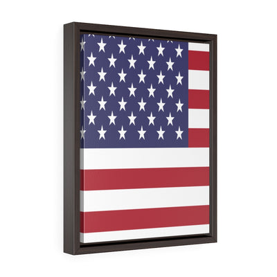 United states Vertical Framed Premium Gallery Wrap Canvas