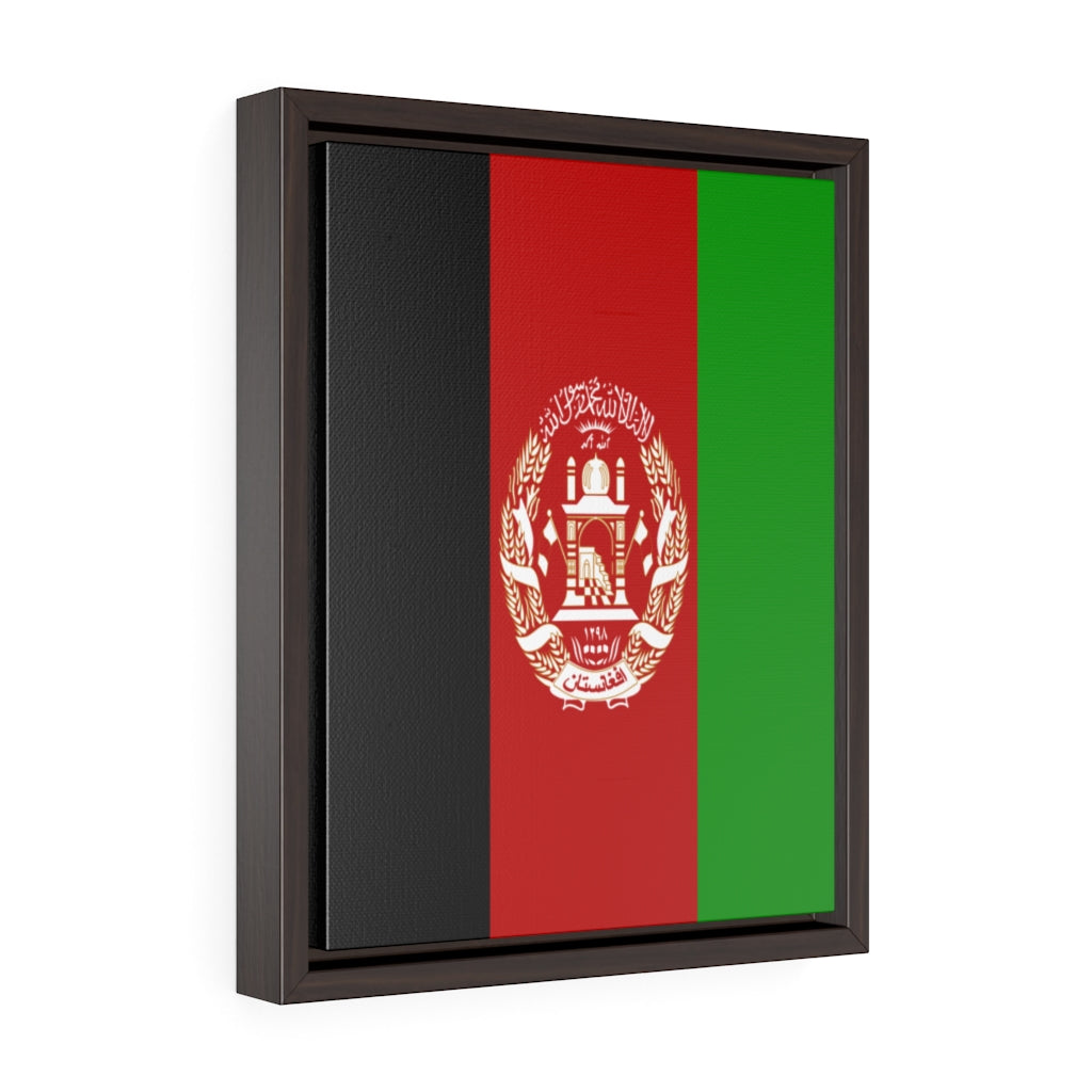 Afghanistan Vertical Framed Premium Gallery Wrap Canvas