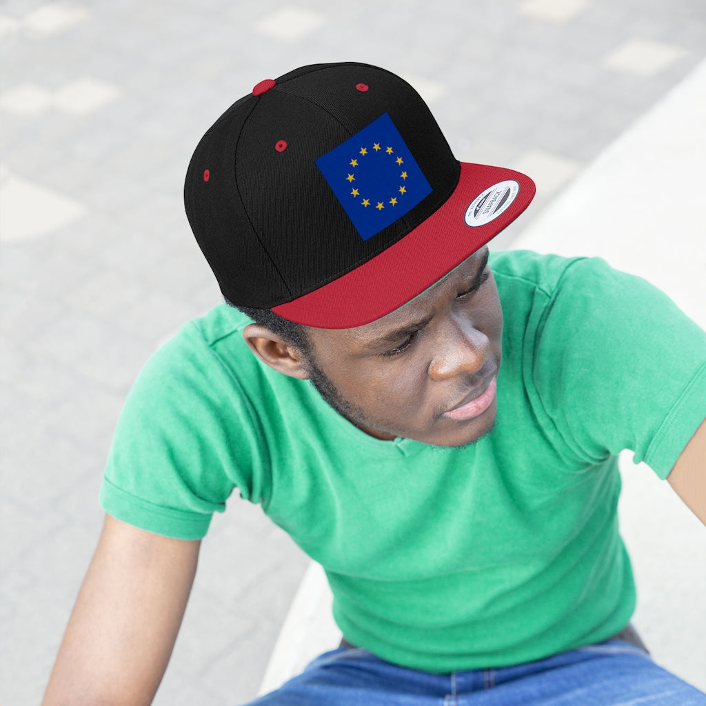 EUROPE Unisex Flat Bill Hat