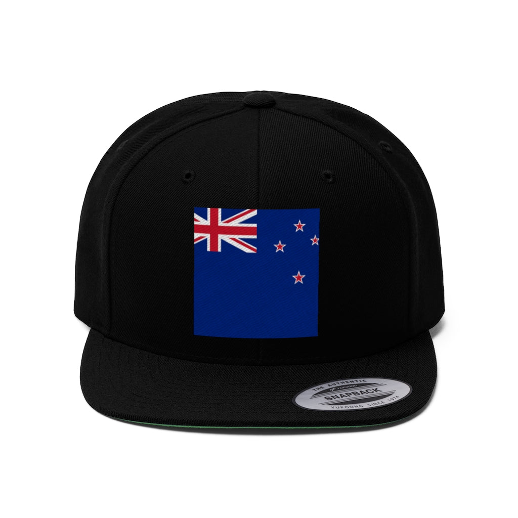 NEW ZEALAND Unisex Flat Bill Hat