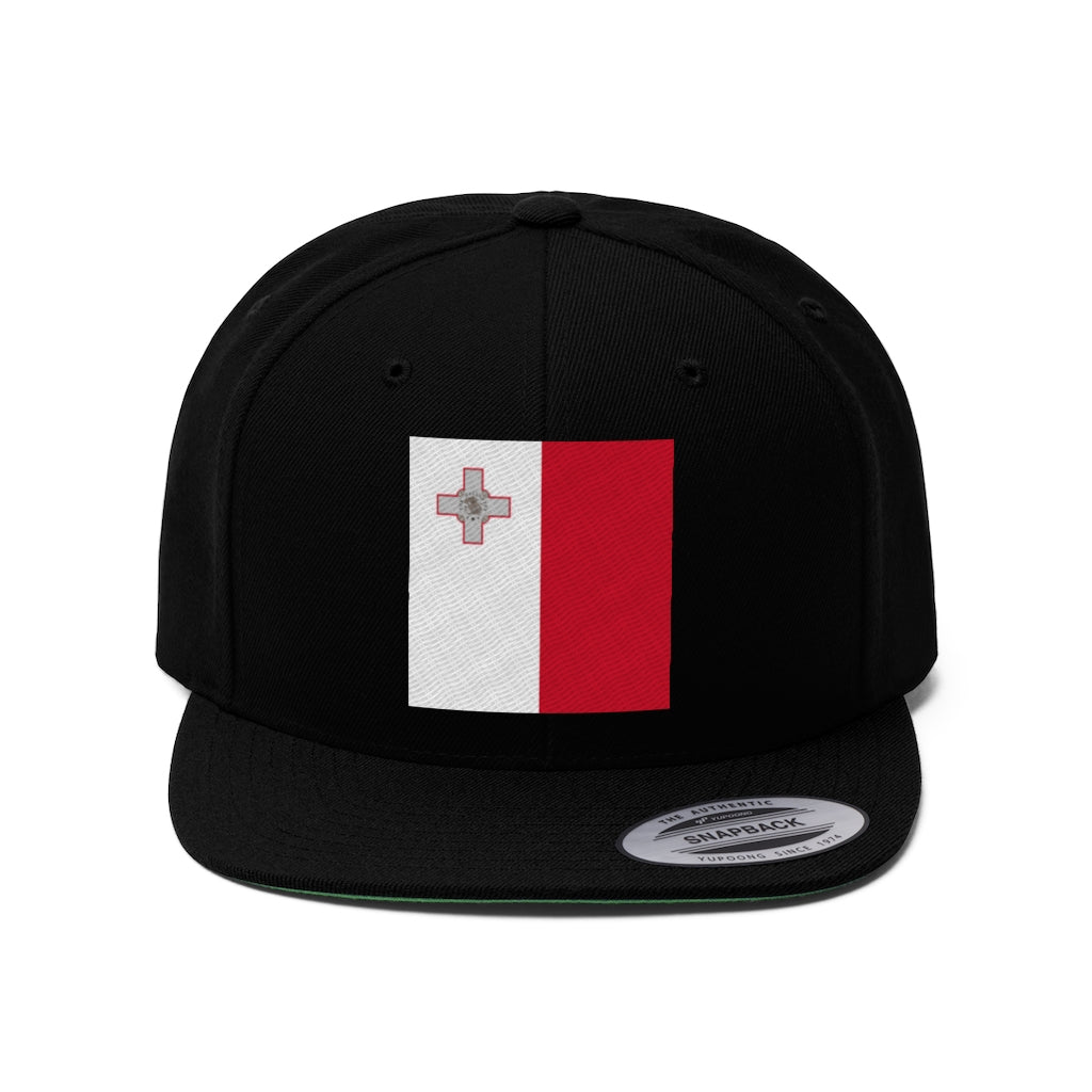 MALTA Unisex Flat Bill Hat