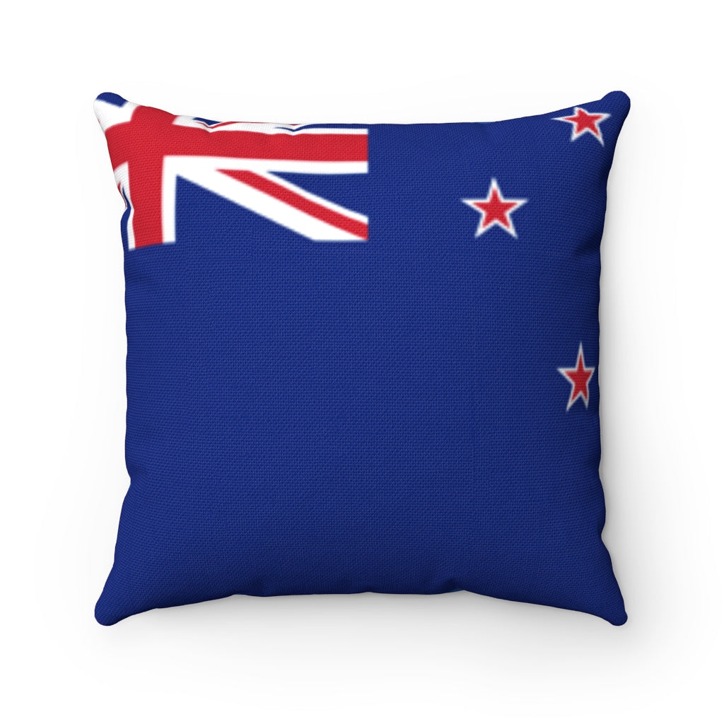 New Zealand flag Spun Polyester Square Pillow