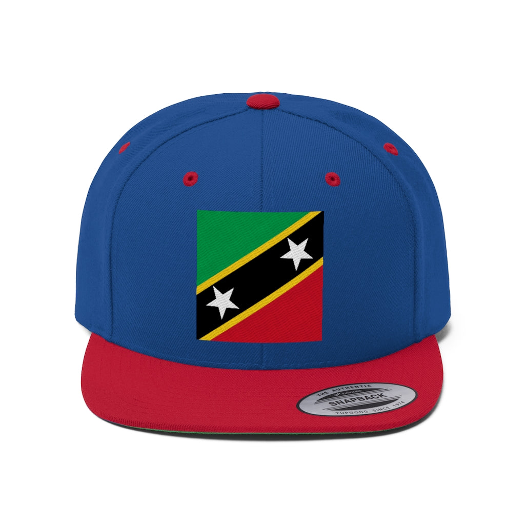 SAINT KITTS AND NEVIS Unisex Flat Bill Hat