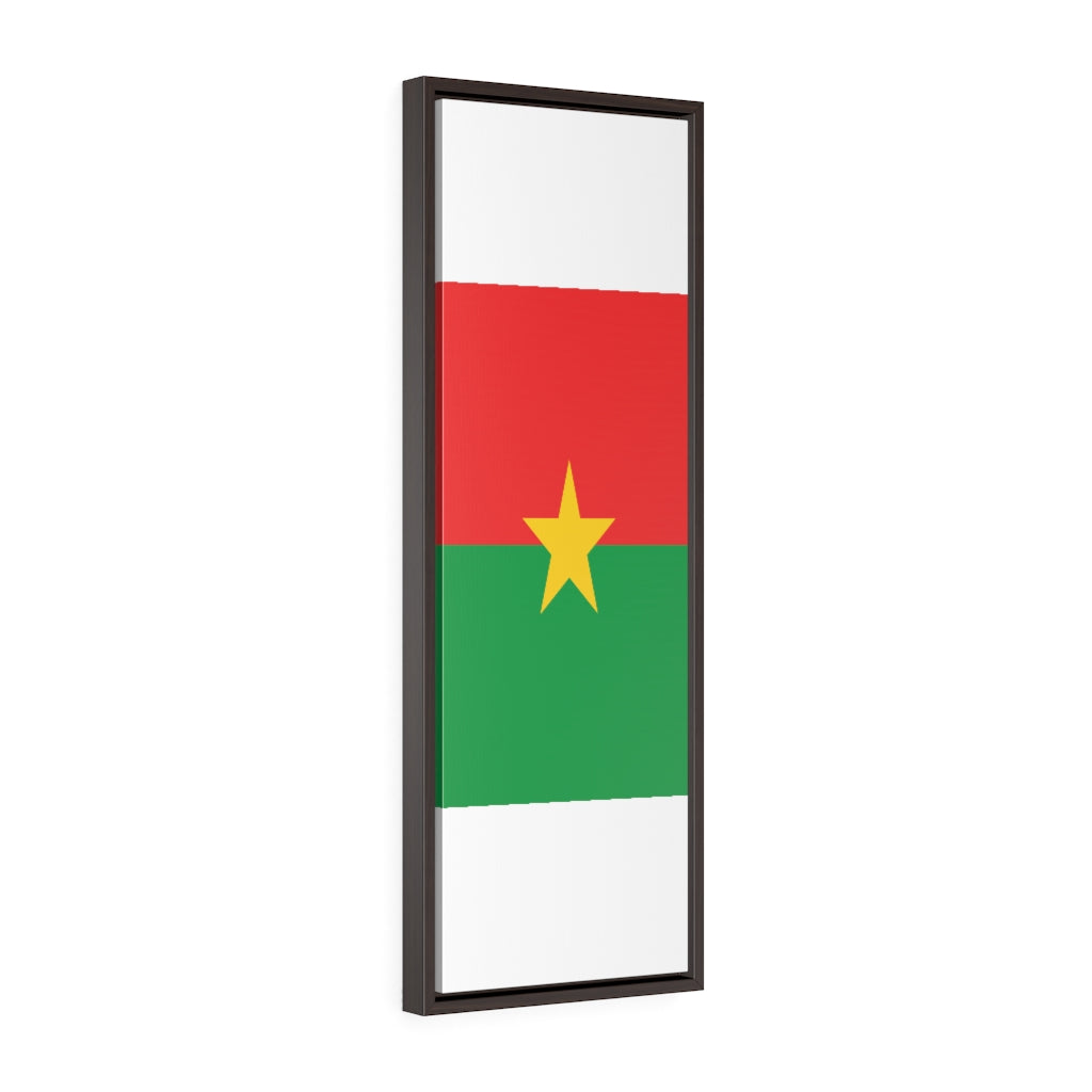 BURKINA FASO Vertical Framed Premium Gallery Wrap Canvas