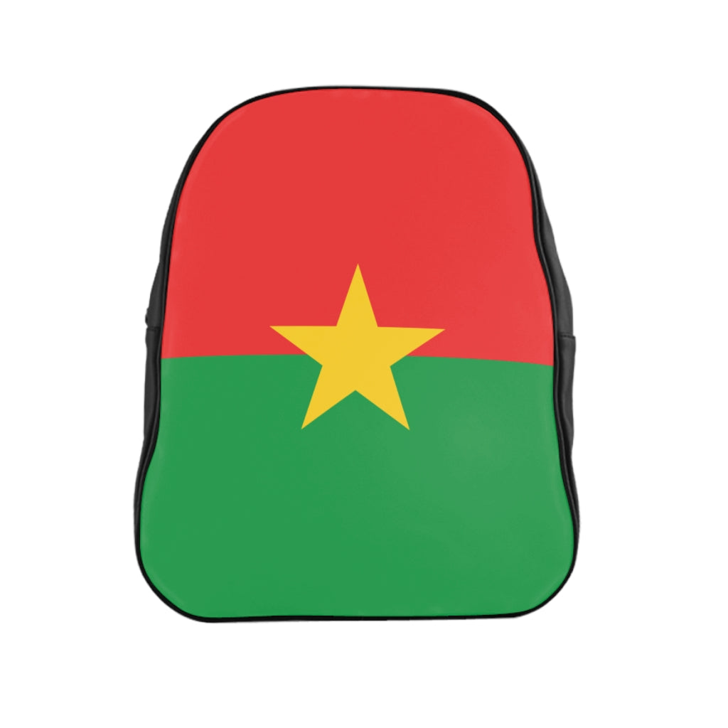 BURKINA FASO FLAG School Backpack