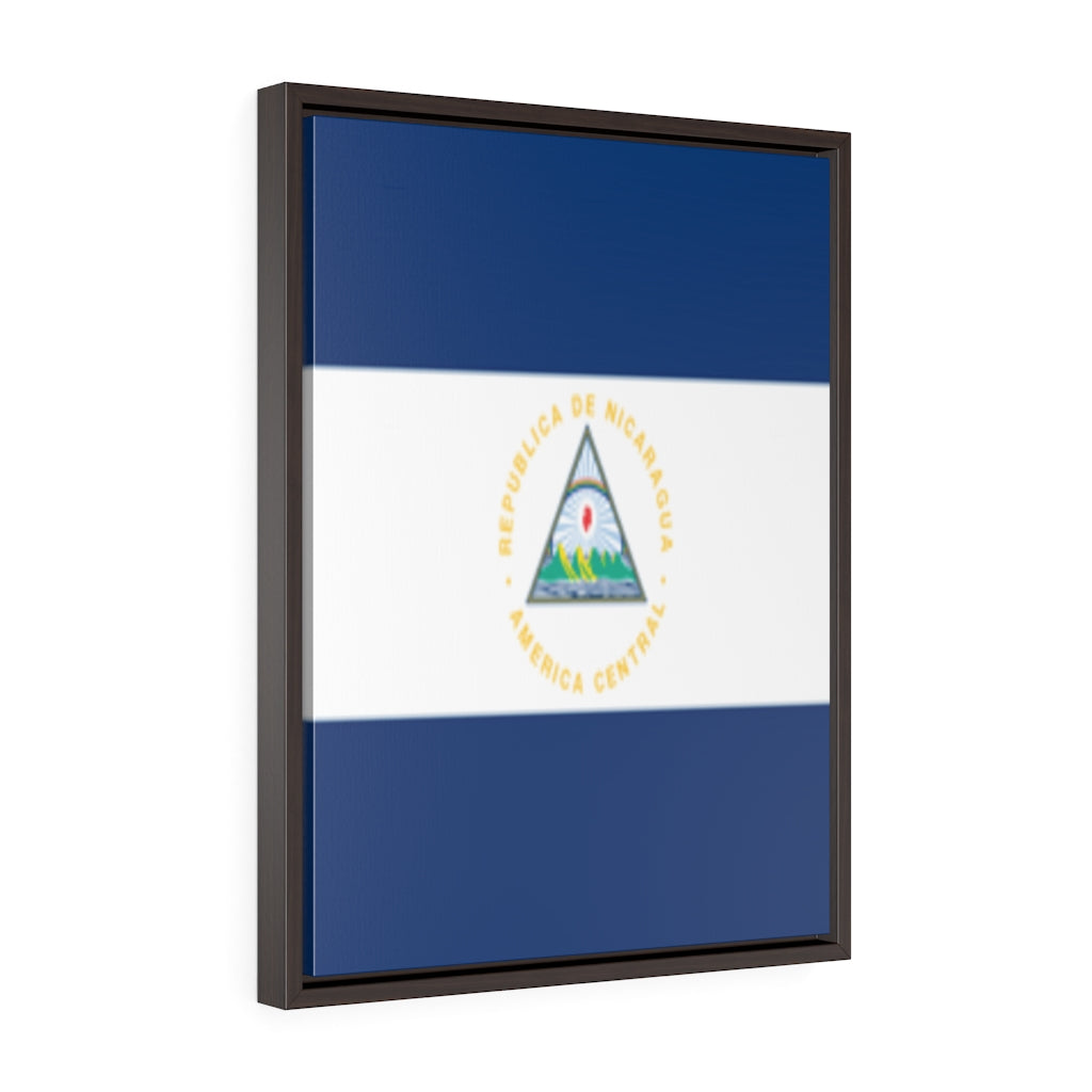 NICARAGUA Vertical Framed Premium Gallery Wrap Canvas