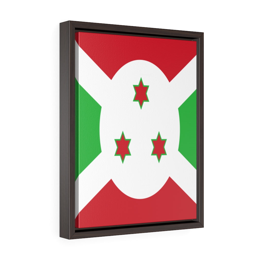 BURUNDI Vertical Framed Premium Gallery Wrap Canvas