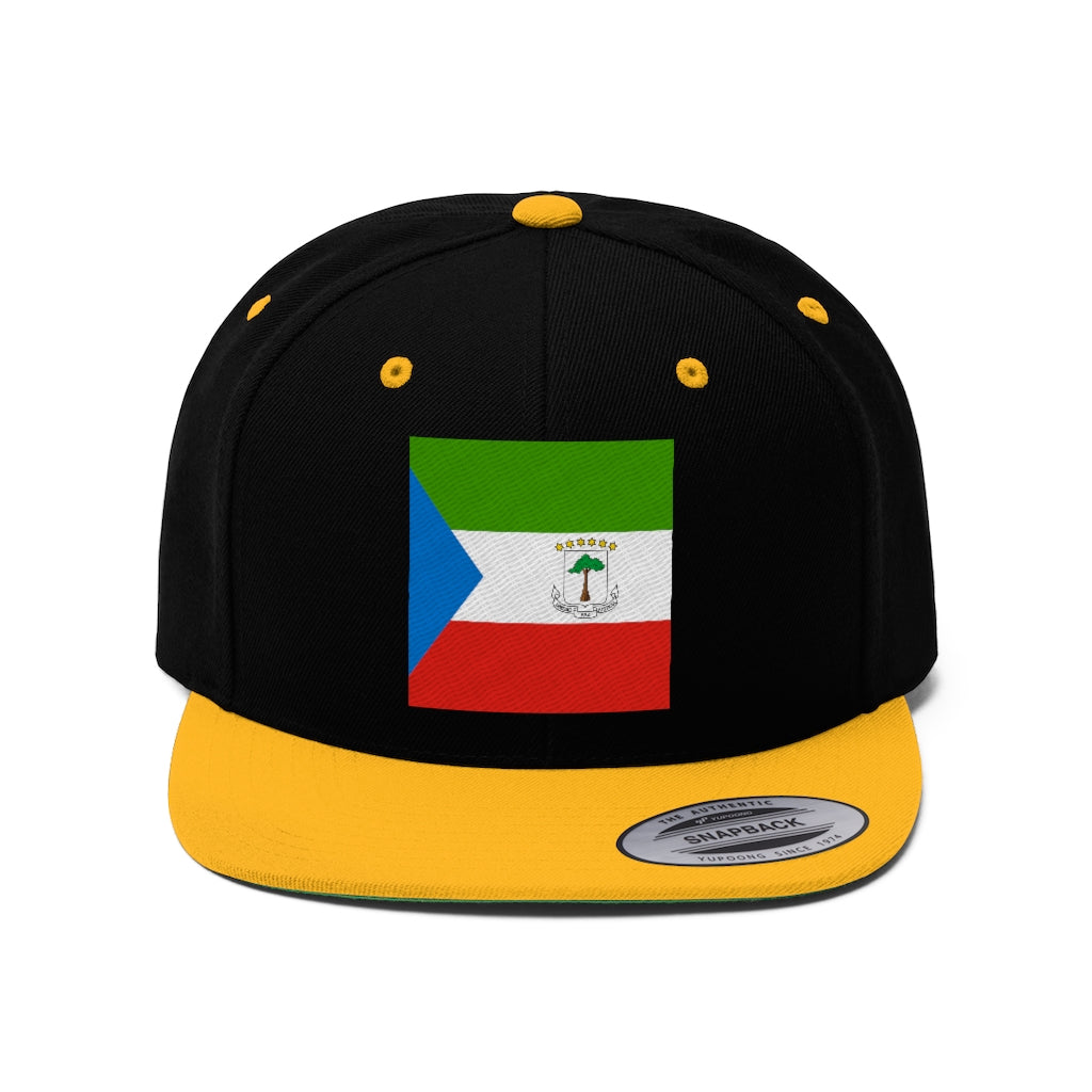 EQUATORIAL GUINEA Unisex Flat Bill Hat