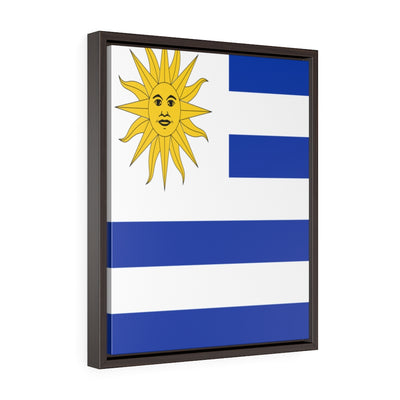 URUGUAY Vertical Framed Premium Gallery Wrap Canvas