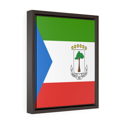 EQUATORIAL GUINEA Vertical Framed Premium Gallery Wrap Canvas