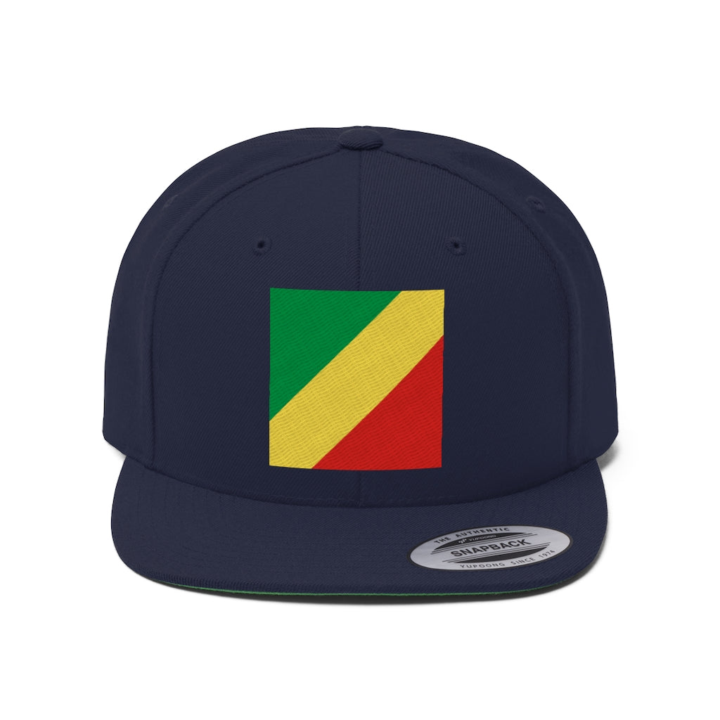 CONGO REPUBLIC Unisex Flat Bill Hat