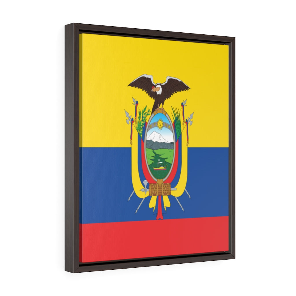 ECUADOR Vertical Framed Premium Gallery Wrap Canvas