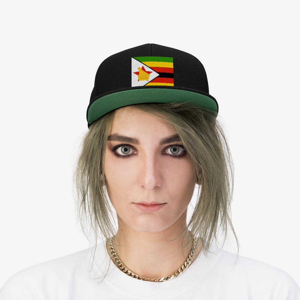 ZIMBABWE Unisex Flat Bill Hat