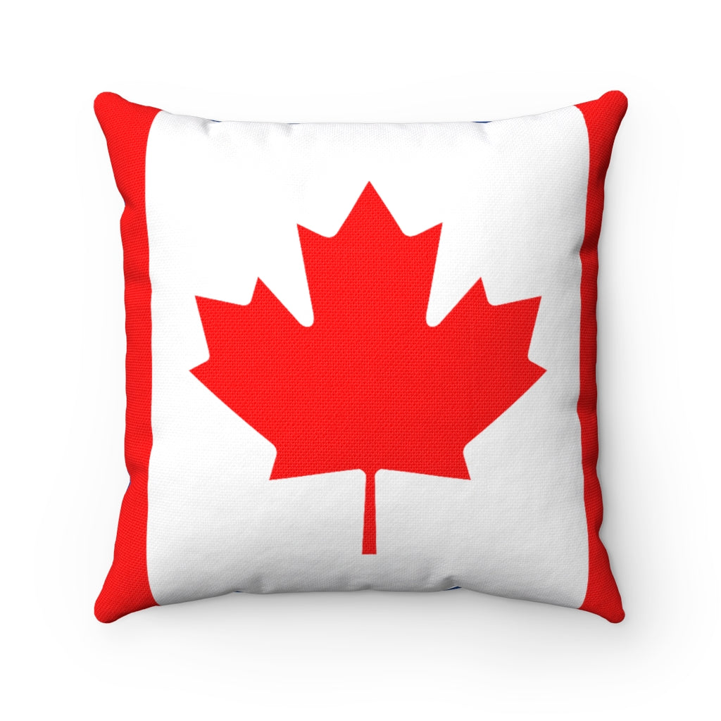 Canada flag Spun Polyester Square Pillow