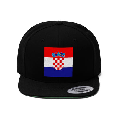 CROATIA Unisex Flat Bill Hat