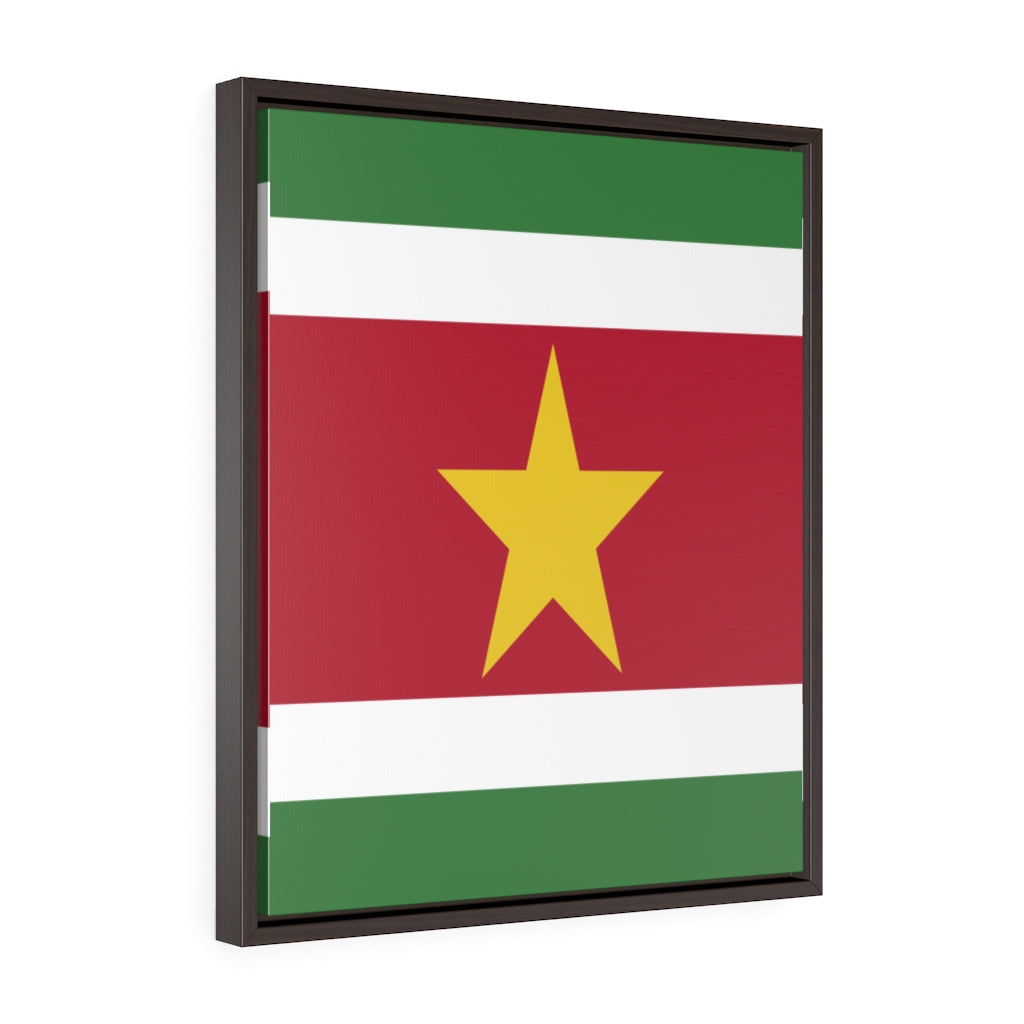 SURINAME Vertical Framed Premium Gallery Wrap Canvas