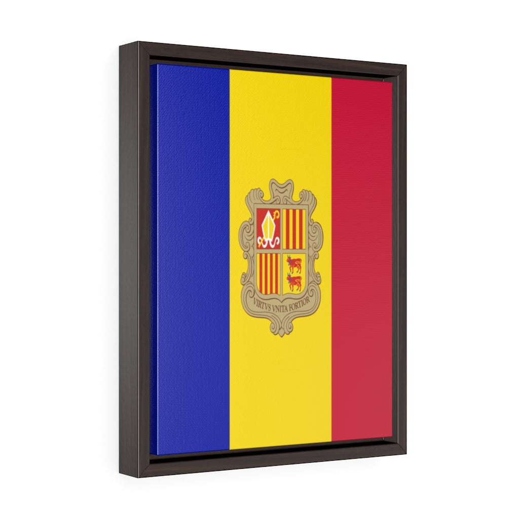 ANDORRA Vertical Framed Premium Gallery Wrap Canvas