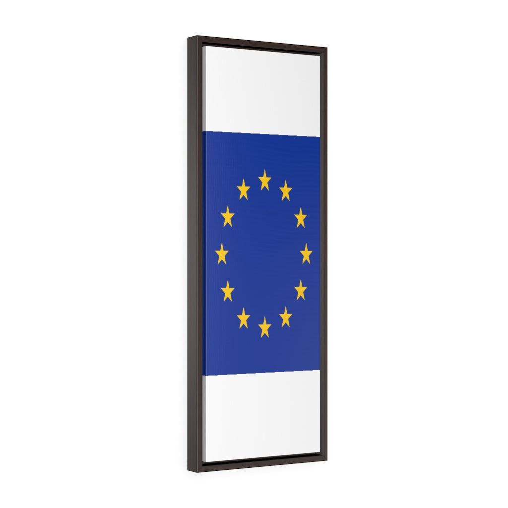 EUROPE Vertical Framed Premium Gallery Wrap Canvas