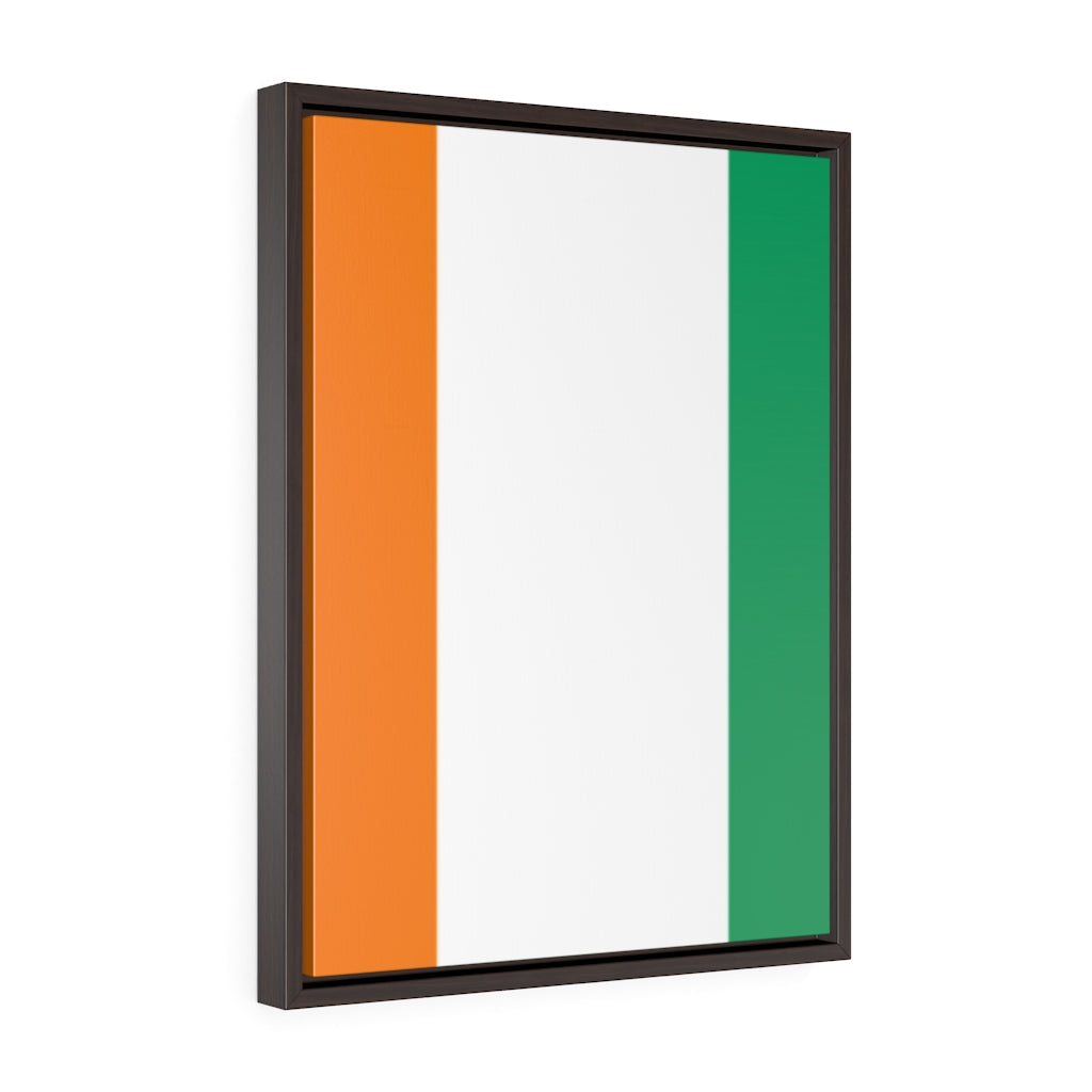 COTE D'IVOIRE Vertical Framed Premium Gallery Wrap Canvas