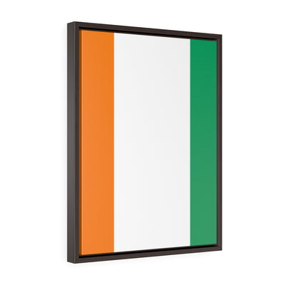 COTE D'IVOIRE Vertical Framed Premium Gallery Wrap Canvas