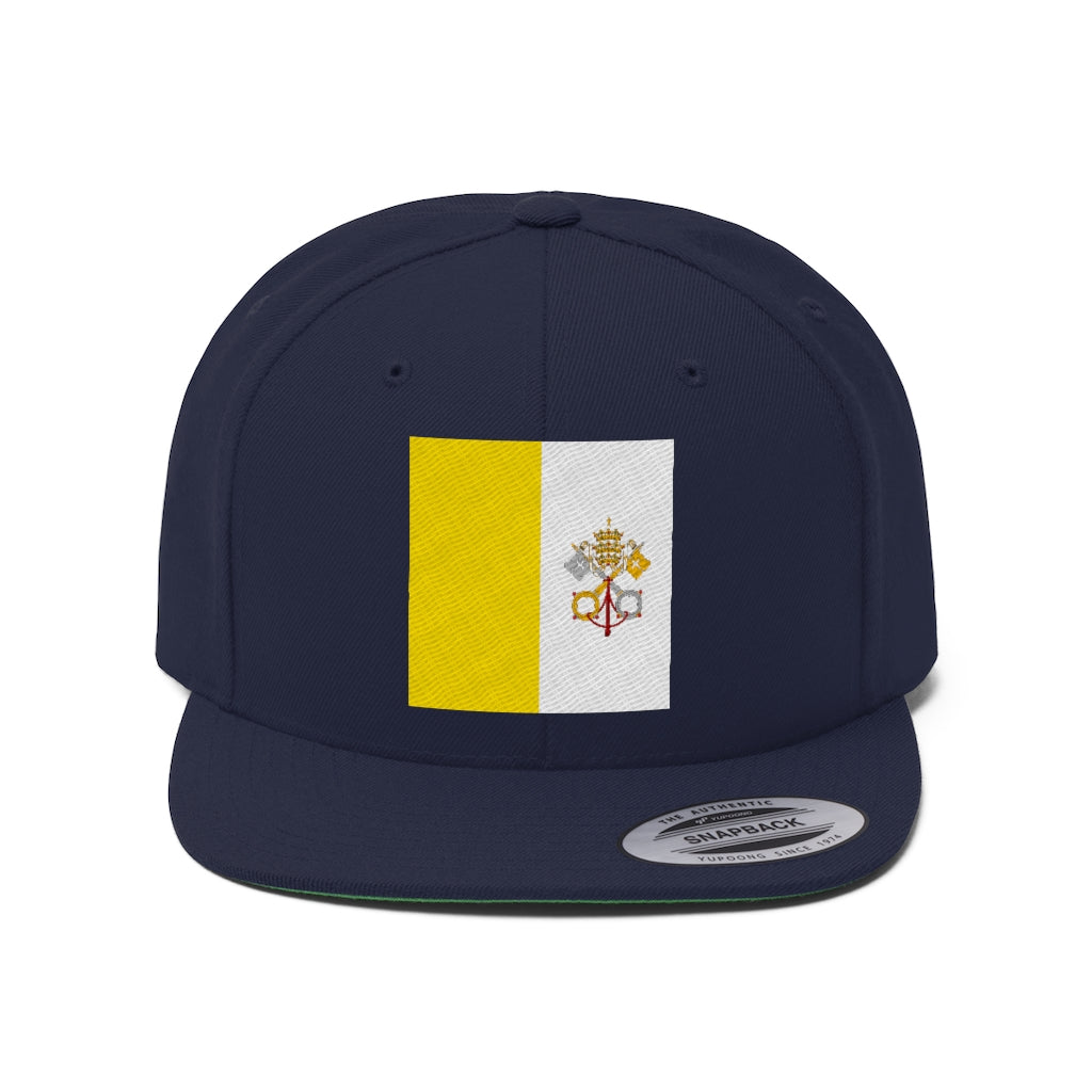 VATICAN CITY Unisex Flat Bill Hat