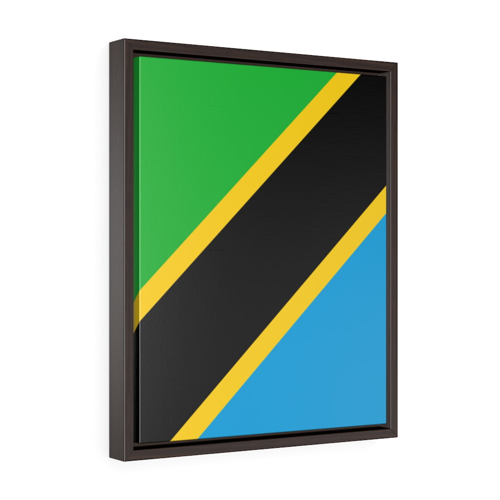 TANZANIA Vertical Framed Premium Gallery Wrap Canvas