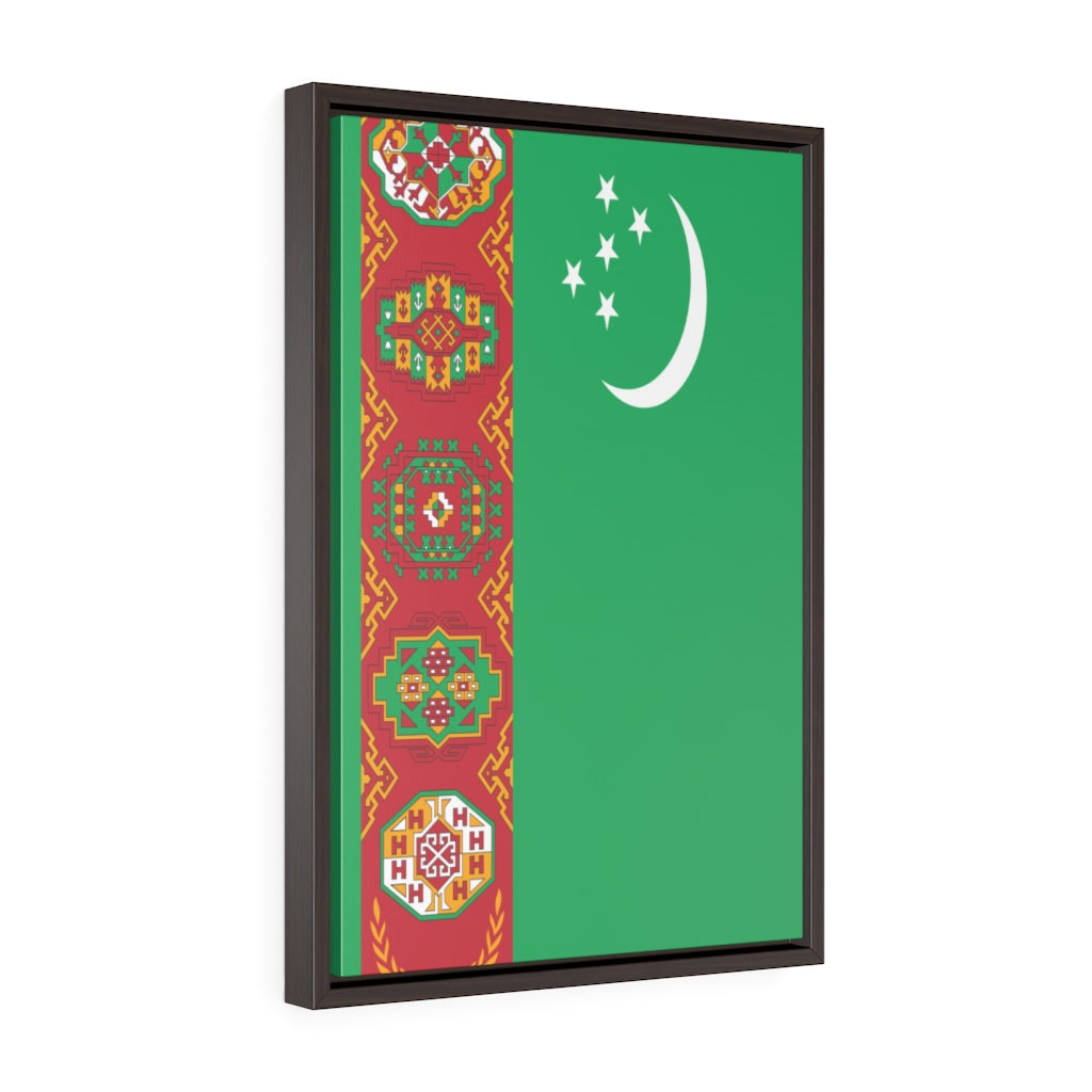 TURKMENISTAN Vertical Framed Premium Gallery Wrap Canvas