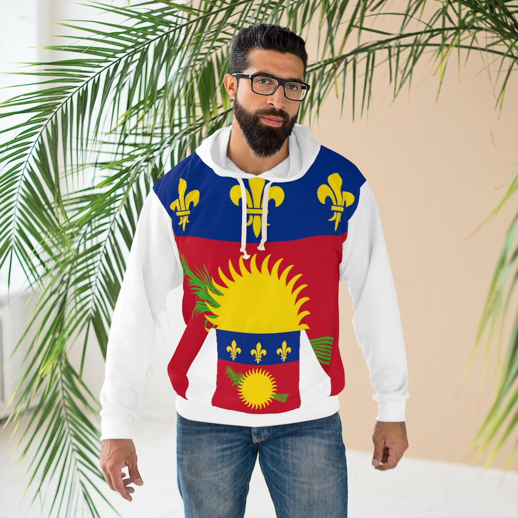 Guadeloupe AOP Unisex Pullover Hoodie