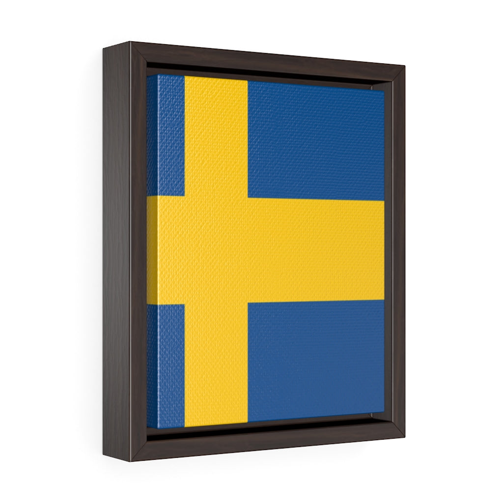 SWEDEN  Vertical Framed Premium Gallery Wrap Canvas