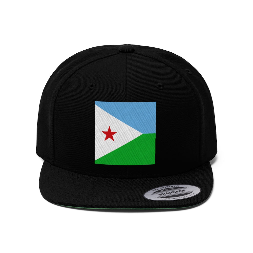 DJIBOUTI Unisex Flat Bill Hat