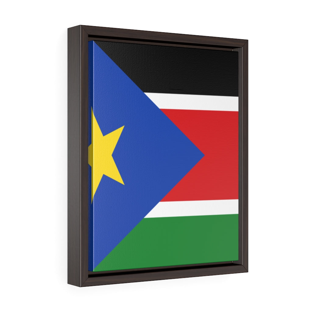 SOUTH SUDAN  Vertical Framed Premium Gallery Wrap Canvas