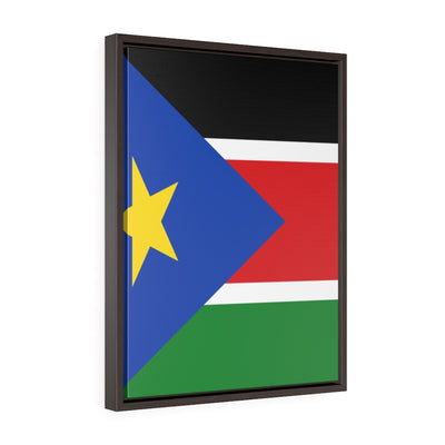 SOUTH SUDAN  Vertical Framed Premium Gallery Wrap Canvas