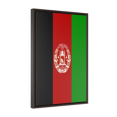 Afghanistan Vertical Framed Premium Gallery Wrap Canvas