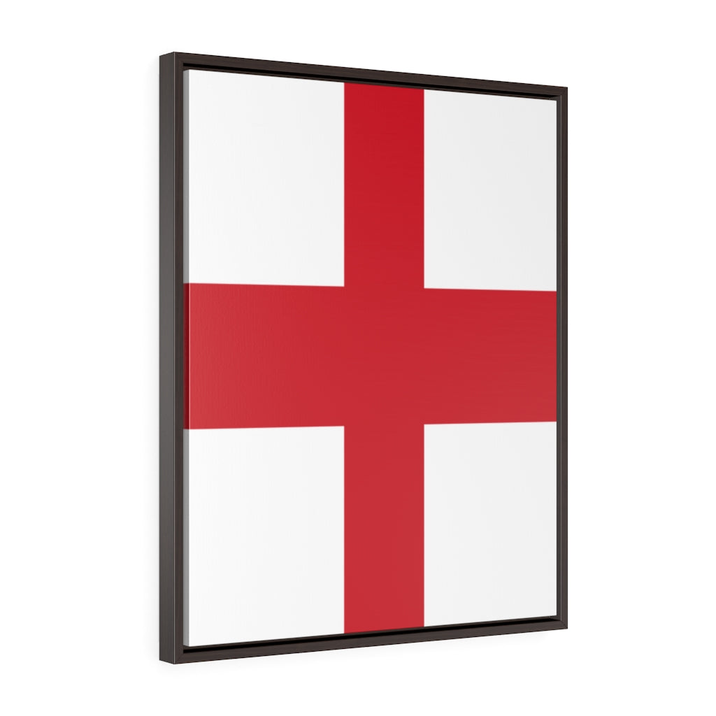 England Vertical Framed Premium Gallery Wrap Canvas