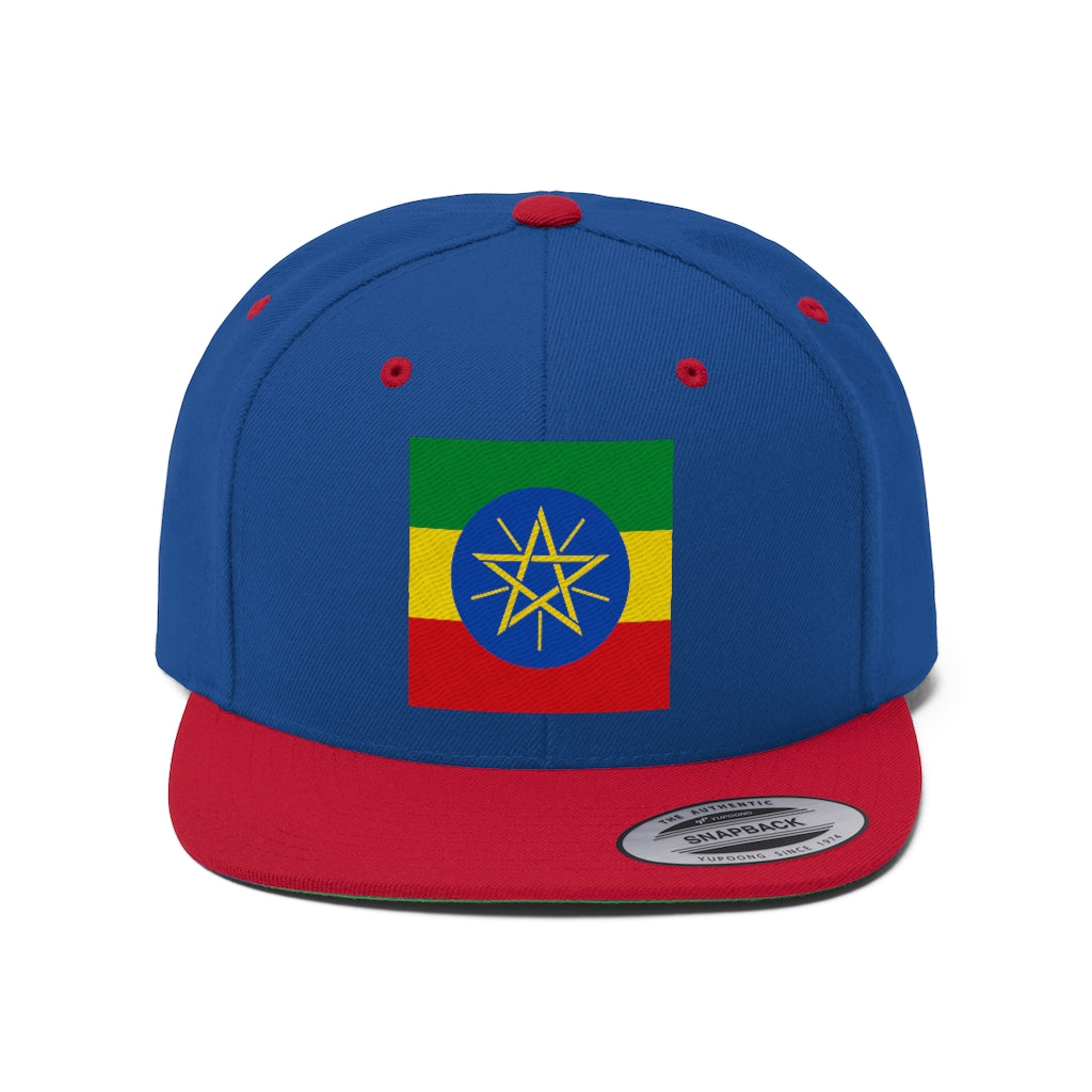 ETHIOPIA Unisex Flat Bill Hat