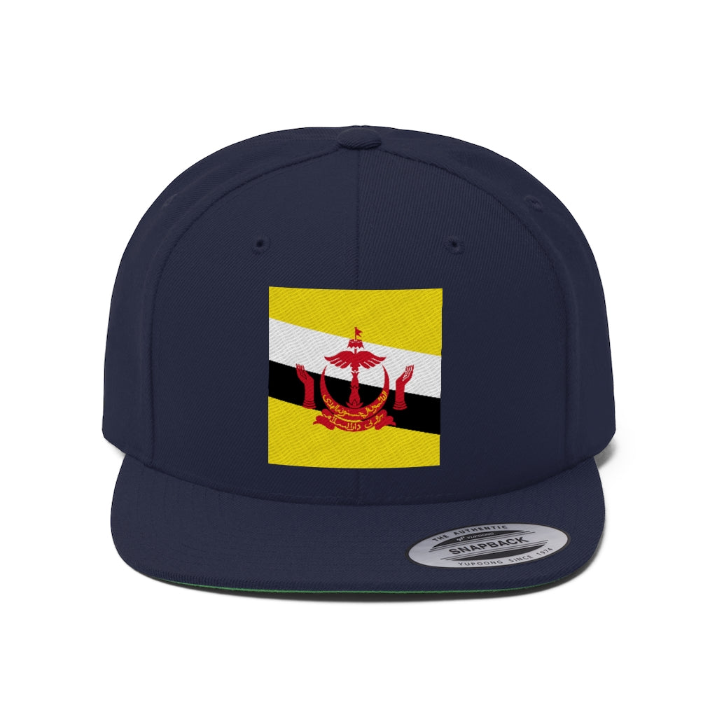 BRUNEI Unisex Flat Bill Hat