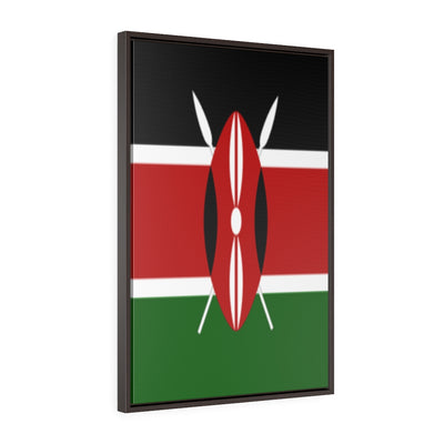 KENYA Vertical Framed Premium Gallery Wrap Canvas