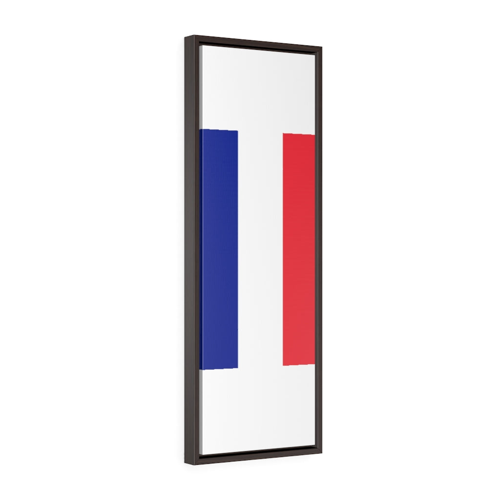 FRANCE Vertical Framed Premium Gallery Wrap Canvas