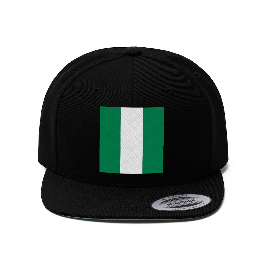 NIGERIA Unisex Flat Bill Hat