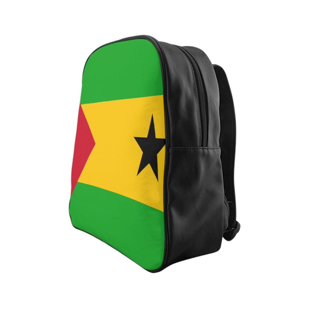 SAO TOME FLAG School Backpack