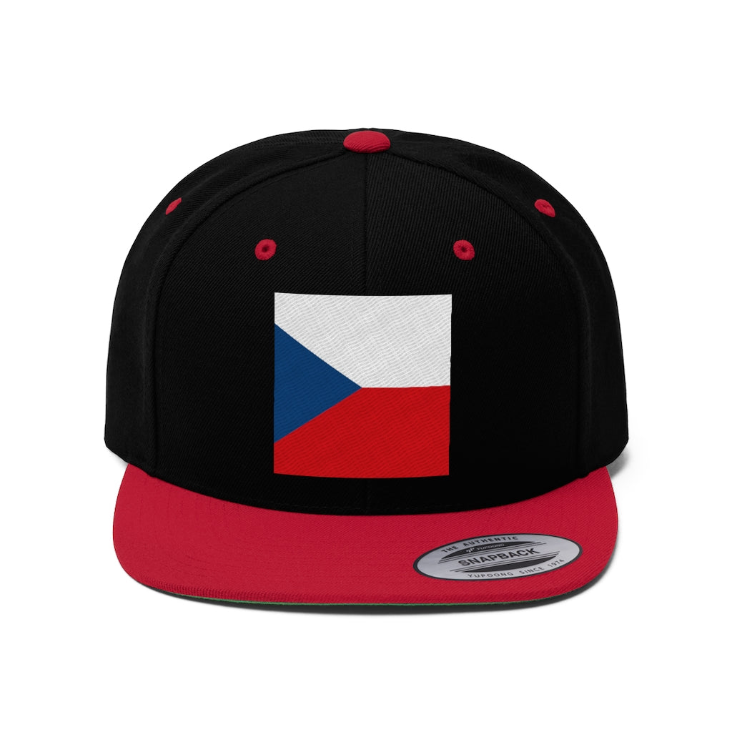 CZECH REPUBLIC Unisex Flat Bill Hat