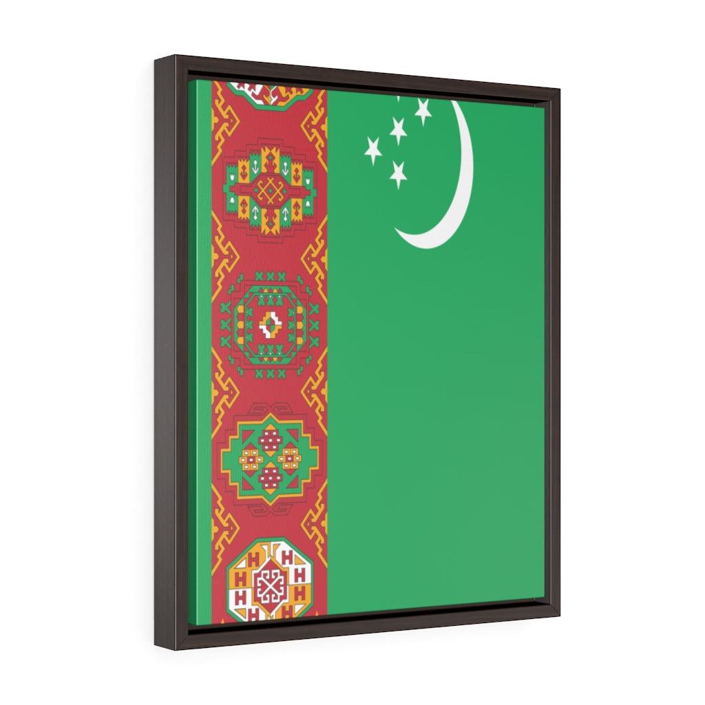 TURKMENISTAN Vertical Framed Premium Gallery Wrap Canvas