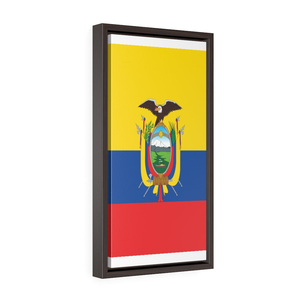 ECUADOR Vertical Framed Premium Gallery Wrap Canvas