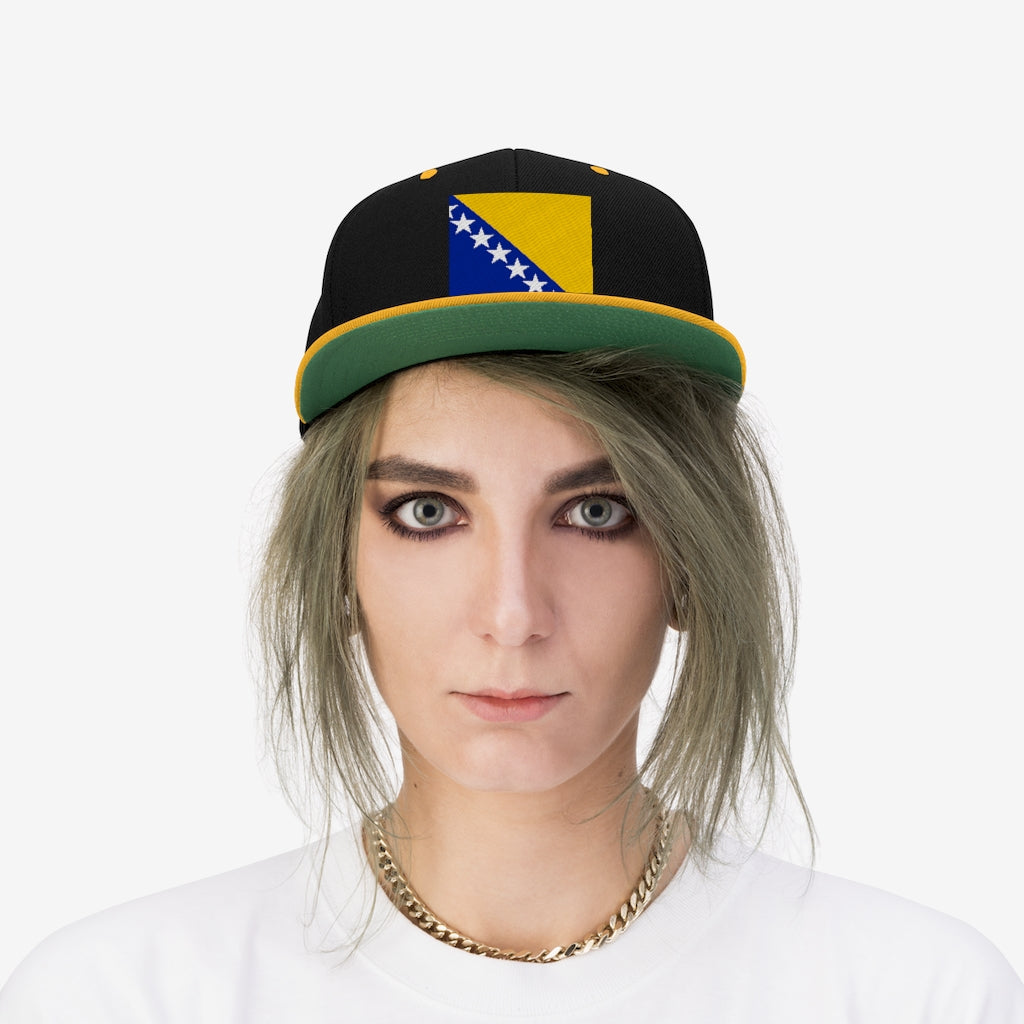 BOSNIA Unisex Flat Bill Hat