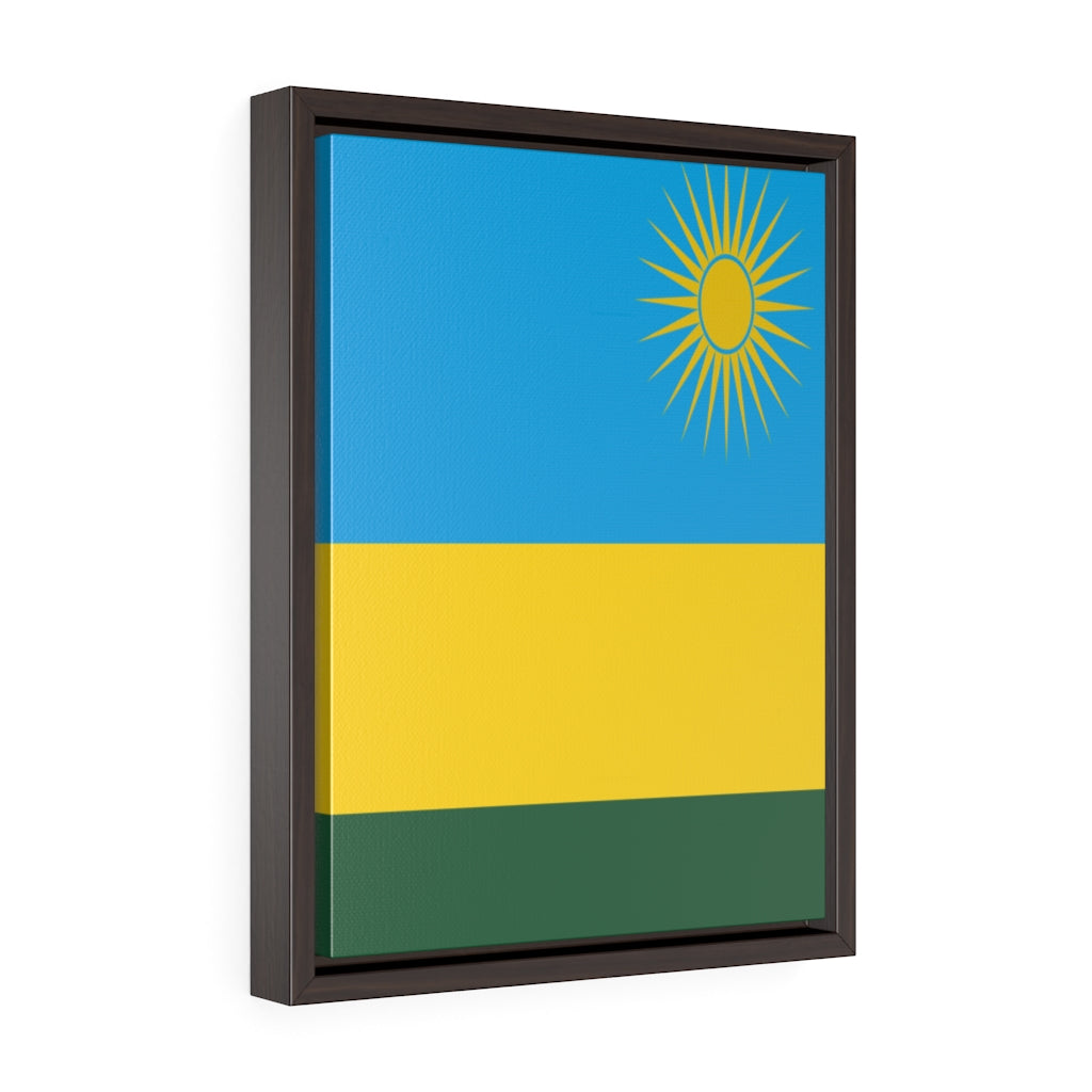 RWANDA Vertical Framed Premium Gallery Wrap Canvas