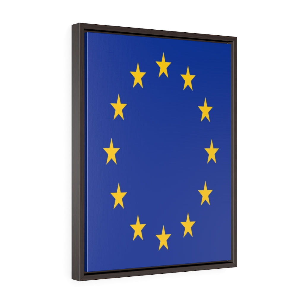 EUROPE Vertical Framed Premium Gallery Wrap Canvas