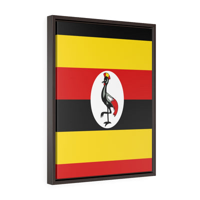 UGANDA Vertical Framed Premium Gallery Wrap Canvas