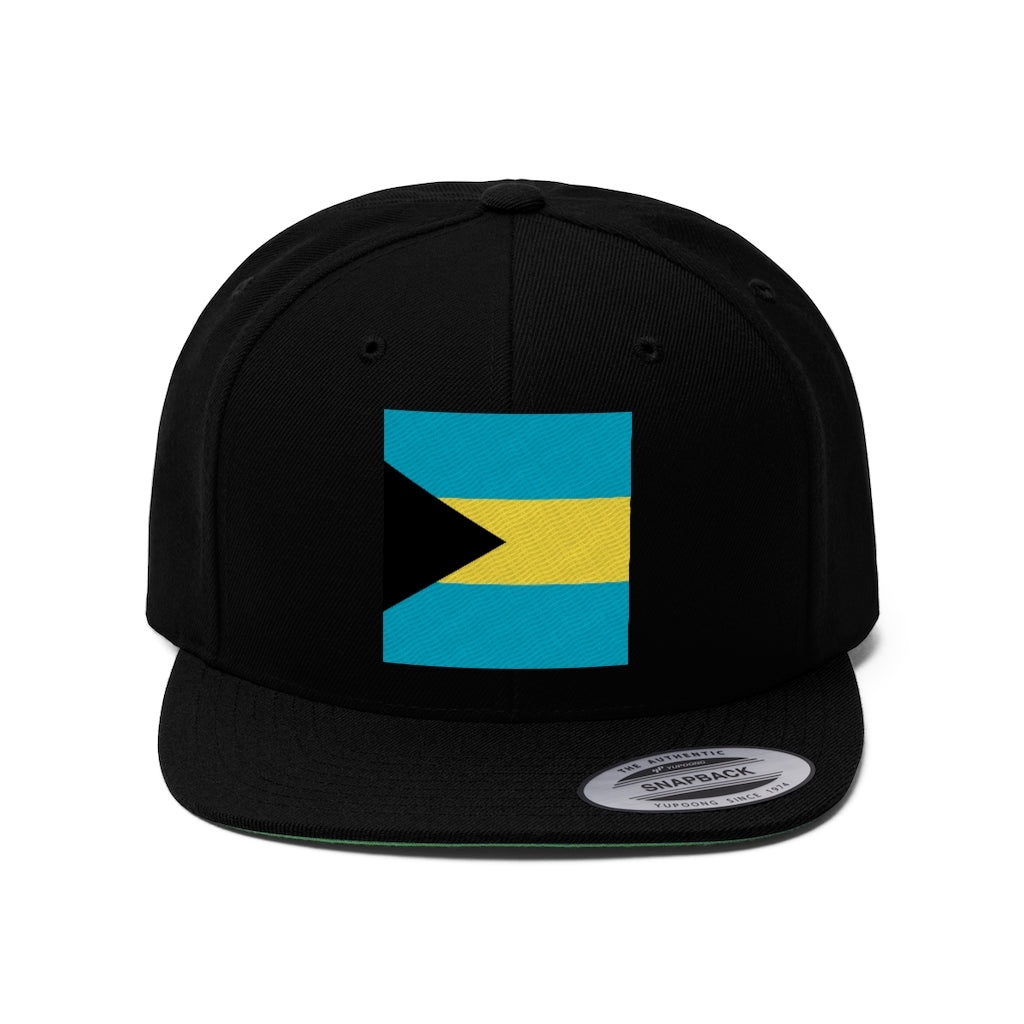 BAHAMAS FLAG Unisex Flat Bill Hat